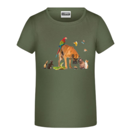 Meisjes T-shirt beestenboel