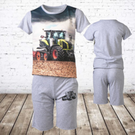 Jongens kleding set trekker grijs 772