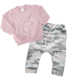 Stoere camouflage set eenhoorn