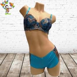 Lingerie  set B en C Cup 2597 blauw