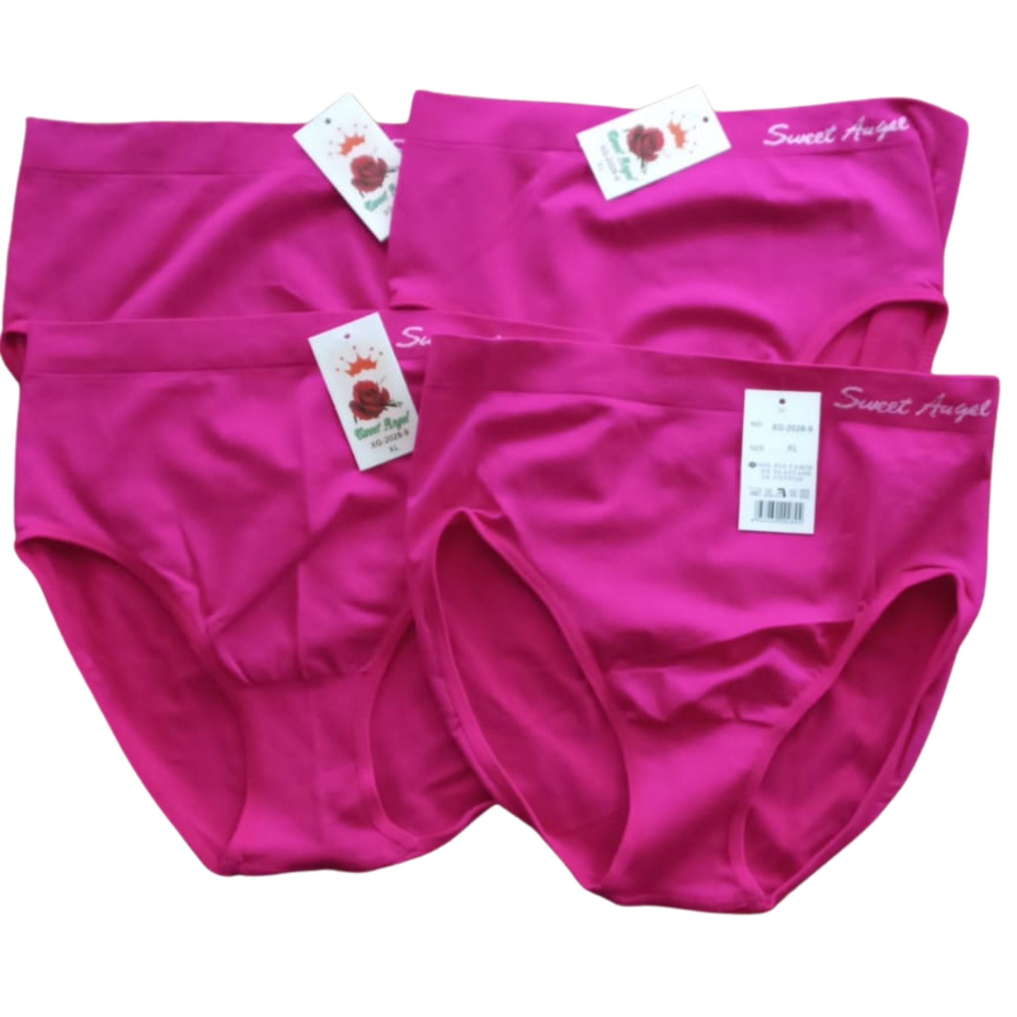 Hoge taille dames slips 4-pak maat XL
