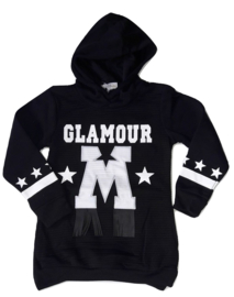 Lange sweater Glamour zwart