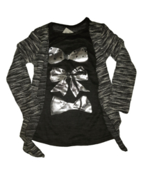 Meisjes shirt bolero strik
