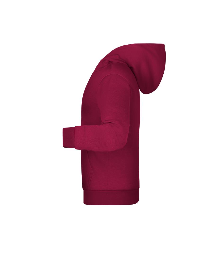 Bordeaux rode hoodie met paardenoog
