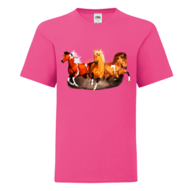 Paarden shirt roze