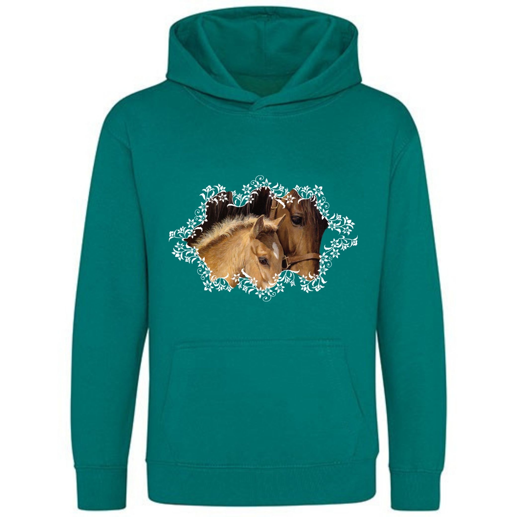 Hoodie met paard en veulen Jade