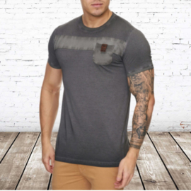 Heren t-shirt violento bruin