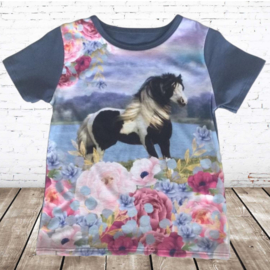 Shirt met paarden F101