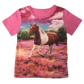 Roze shirt met paard