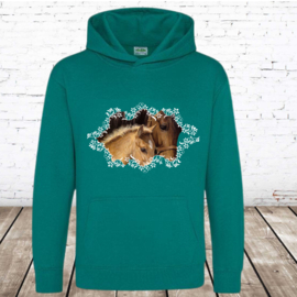 Hoodie met paard en veulen Jade