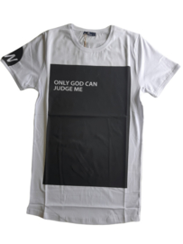 Heren t-shirt Only God wit