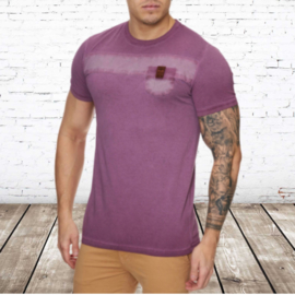 Heren t-shirt violento bordeaux