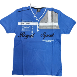 Heren shirt Royal sport blauw