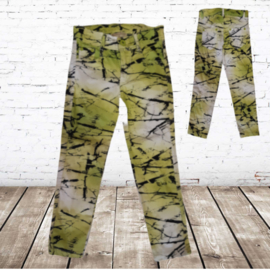 Groene meisjes broek met strepen