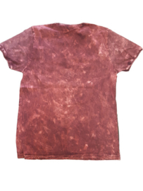 Heren t-shirt met v-hals rood