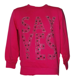 Sweater Say Yes roze