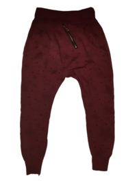 Baggy sweatpant ster rood 8