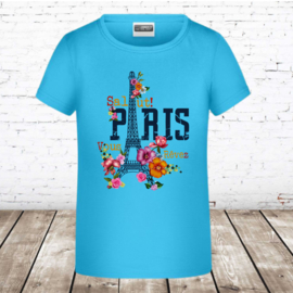 T-shirt paris blauw