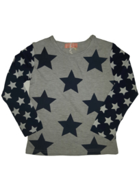 Longsleeve met sterren grijs