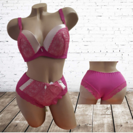 D set met hipster roze 1309