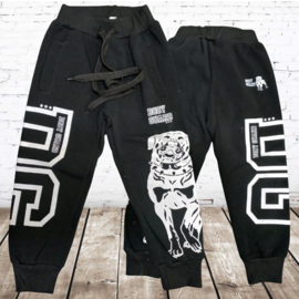 Zwarte joggingbroek met hond