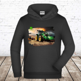 Zwarte hoodie met trekker