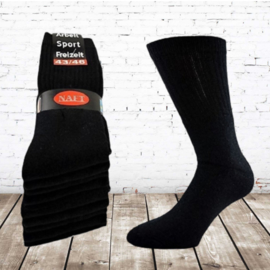 Naft zwarte sport sokken 10-paar