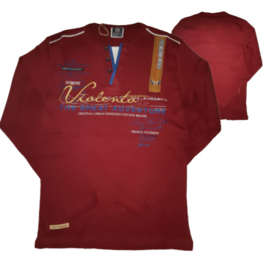 Longsleeve Violento Bordeaux rood