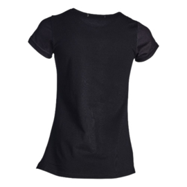 Meisjes t shirt met paard zwart