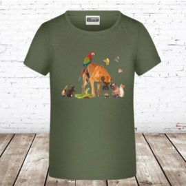 Meisjes T-shirt beestenboel