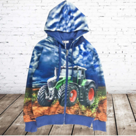 Jongensvest met tractor H78