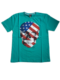 Heren t-shirt Skull groen