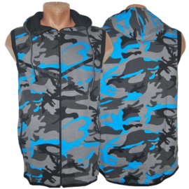 bodywarmer army blauw