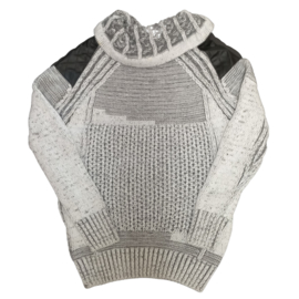 Stoere herentrui met  col creme S