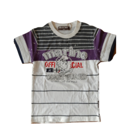 Kinder t-shirt marine paars 98