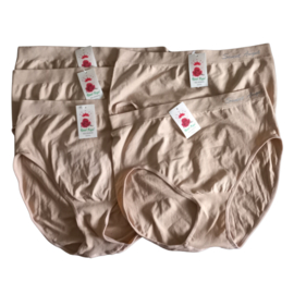 Sweet Angel Dames slips hoge taille 5-pak maat XXXL creme