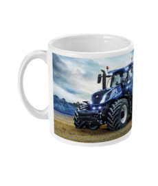 Mok met New Holland tractor