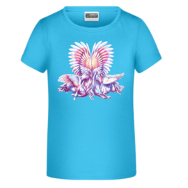 T-shirt eenhoorn blauw