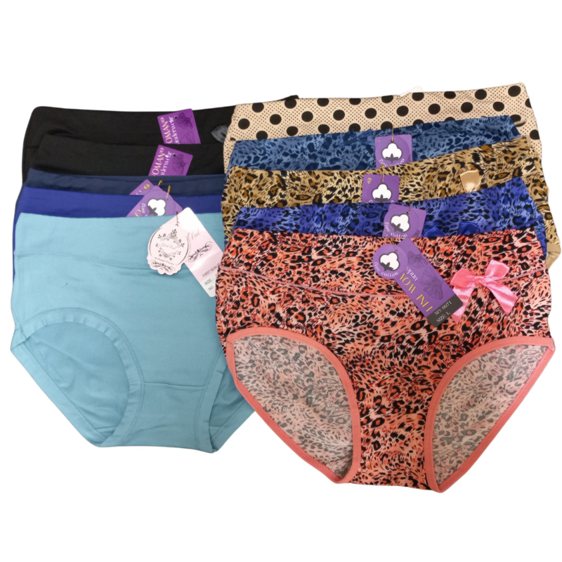 Fine Woman dames slips voordeel 10 pak maat L