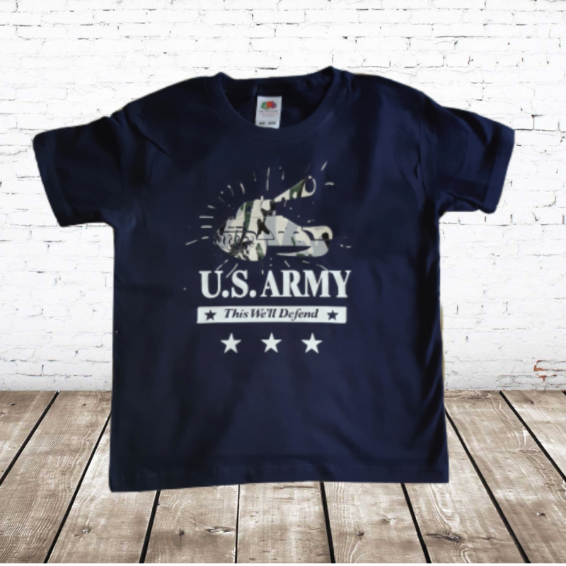 Jongens shirt U.S ARMY blauw