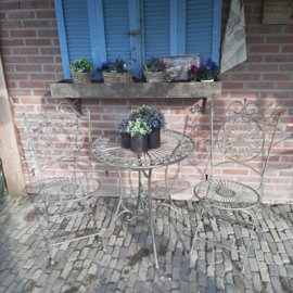 TUINSET TAFEL 2 STOELEN BROCANTE