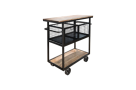 Trolley op wielen met manden