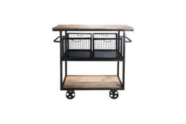 Trolley op wielen met manden
