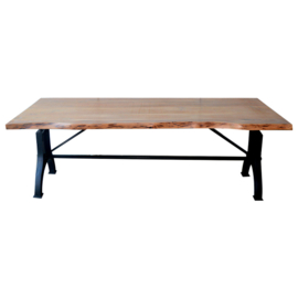 Eetafel Hupe met acacia blad boomkant