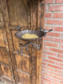 VOGELBAKJE GIETIJZER MET VOGELTJES