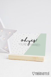 oh yes! you're married | Ansichtkaart