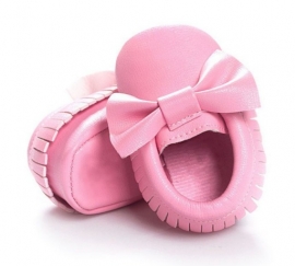 Moccasins Bow (pink)