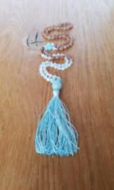 Rudra maan & amazoniet Mala ketting