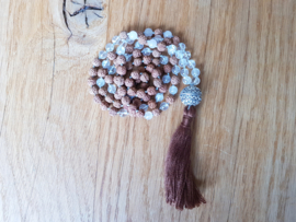 Rudra & Bergkristal Mala ketting