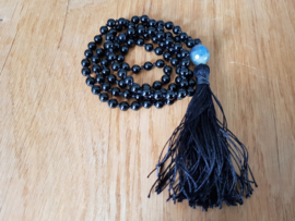 Labradorite & Onyx Mala Ketting